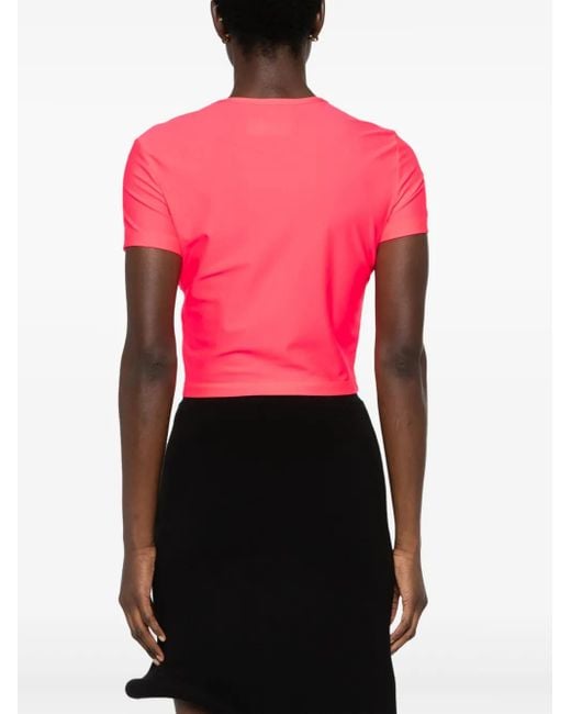 Versace Jeans Couture Pink Cropped T-Shirt