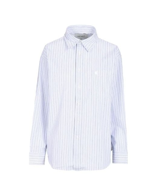 Carhartt White Keene Striped Shirt