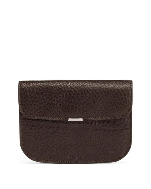 Lemaire Brown Grained-Leather Wallet