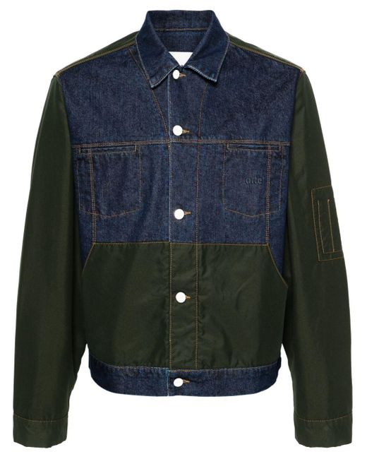 Arte' Blue Jones Panelled Denim Jacket for men