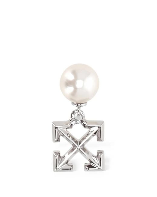 Off-White c/o Virgil Abloh White Signature-Arrows Earring for men