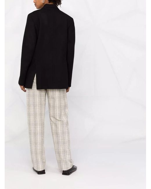 Totême Black Loreo Double-Breasted Blazer