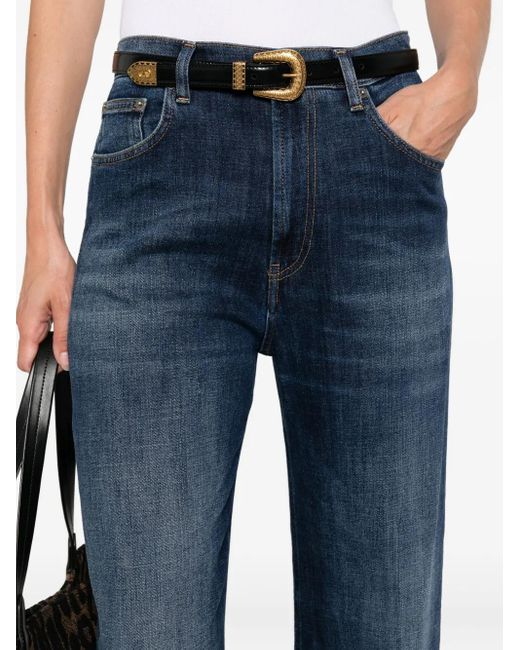 Vaqueros Con Parche Del Logo Dondup de color Blue