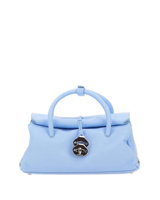 Borsa Tote Dotta Piccola Con Borchie di Zanellato in Blue