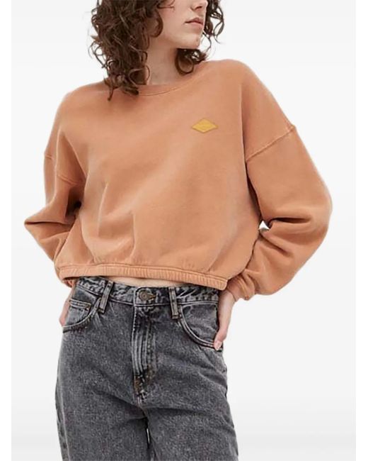 American Vintage パッチ スウェットシャツ Gray