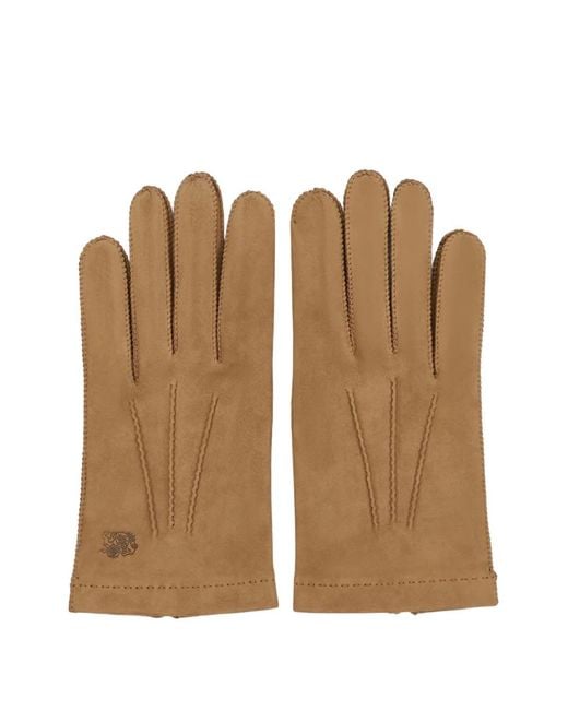 Lottusse Brown Geneve Suede Gloves for men