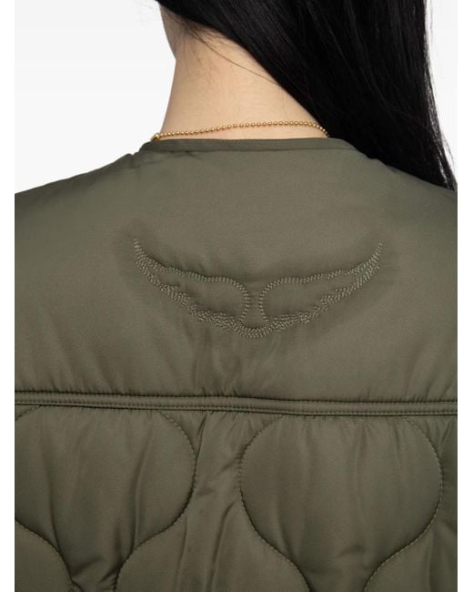 Giacca Bunji Trapuntata Con Tasche Applicate di Zadig & Voltaire in Green