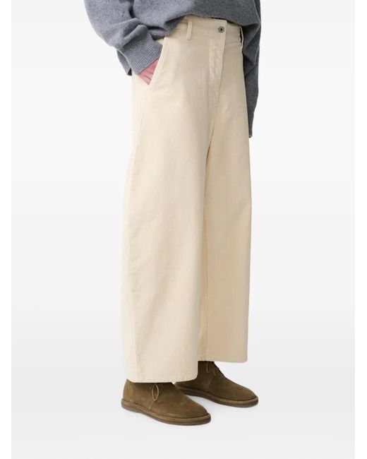 Studio Nicholson White Chalco Corduroy Trousers
