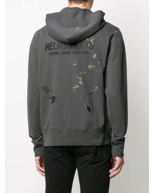 grey helmut lang hoodie
