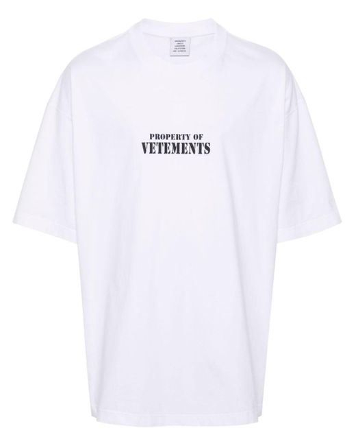 Vetements ロゴ Tシャツ White