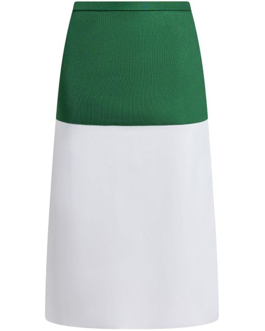 Falda con diseño colour block Ferragamo de color Green