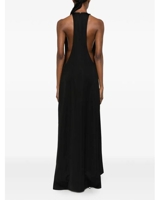 Sportmax Black Spsdolmen Halterneck Maxi Dress