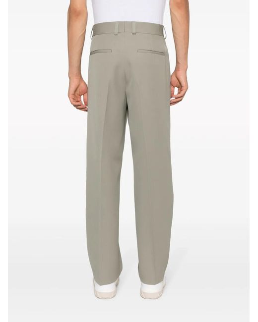 Jil Sander Gray Relaxed Fit With Flat Front Trouser for men