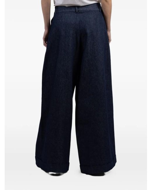 Franchise Blue Mila Wide-Leg Trousers