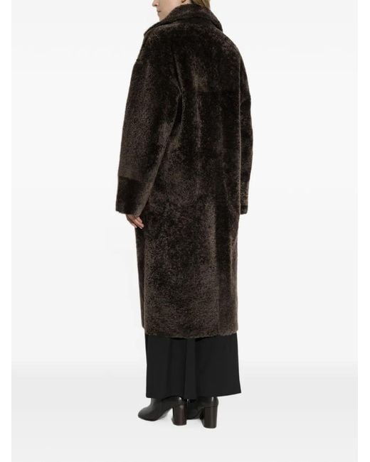 Arma Black Ines Reversible Shearling Coat