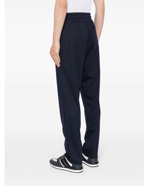 Lardini Blue Drawstring-waist Straight-leg Trousers for men