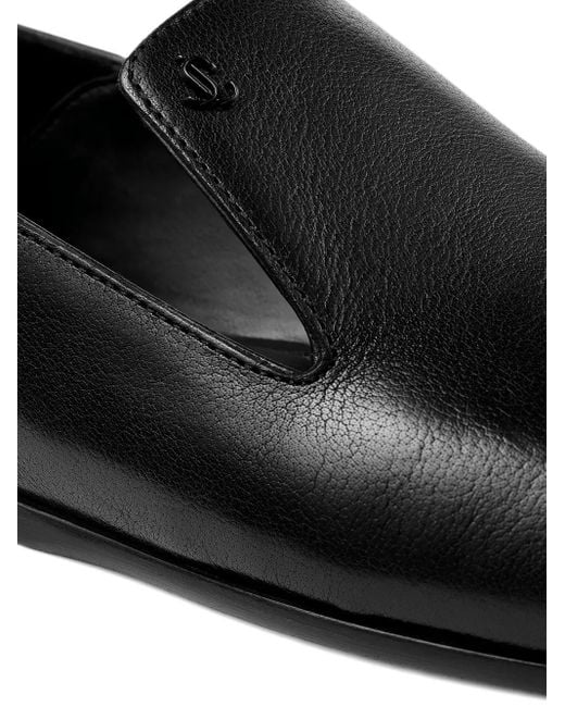 Jimmy Choo Black Eliot Slippers