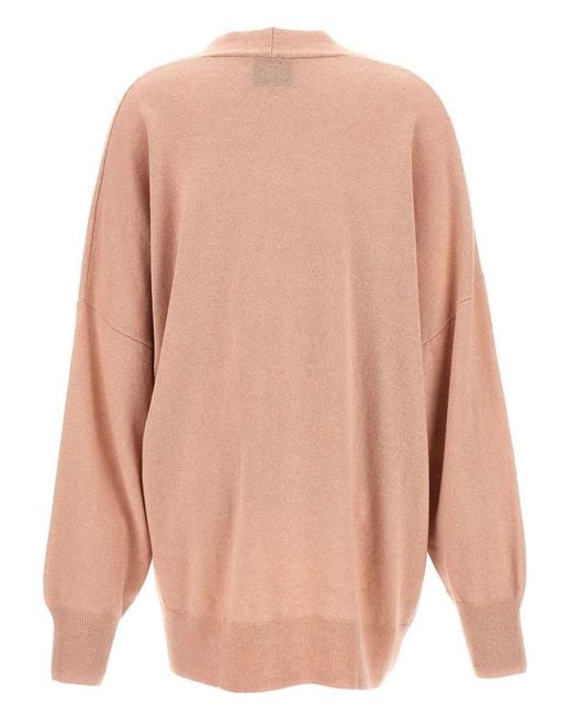 Nude Pink Wool Cardigan