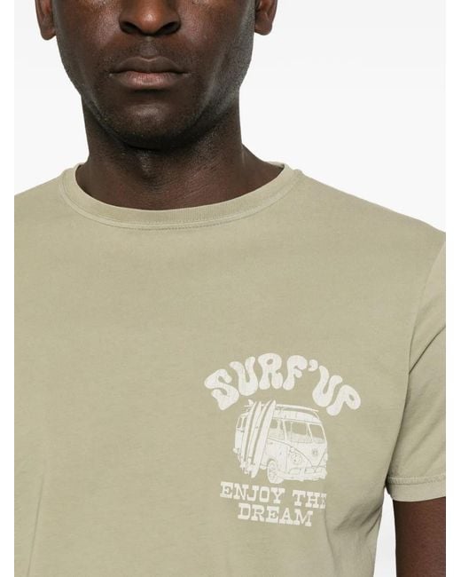Bowery Supply Co. Green Graphic-Print T-Shirt for men