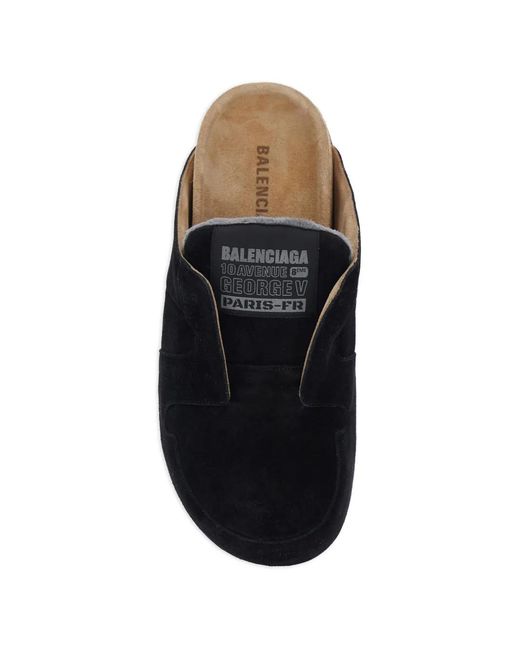 Balenciaga Black Dumbo Mules for men