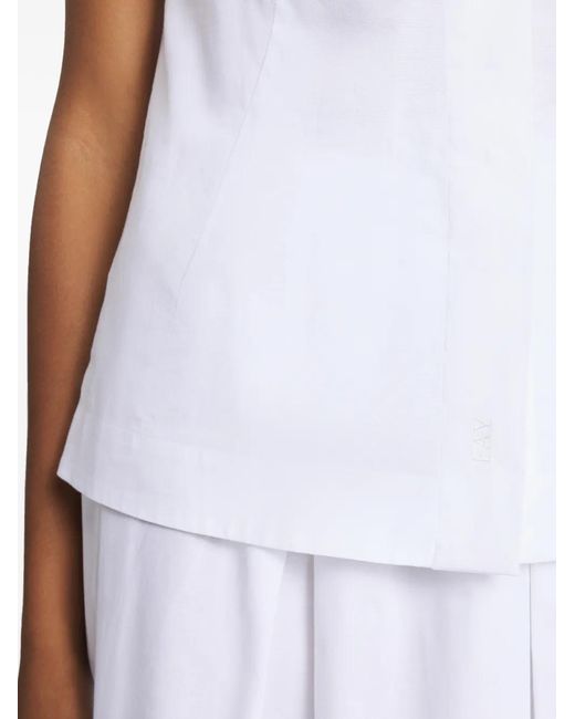 Fay White Sleeveless Shirt