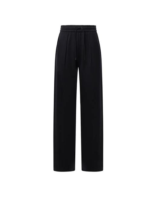 Max Mara Black Drawstring-Waist Track Pants