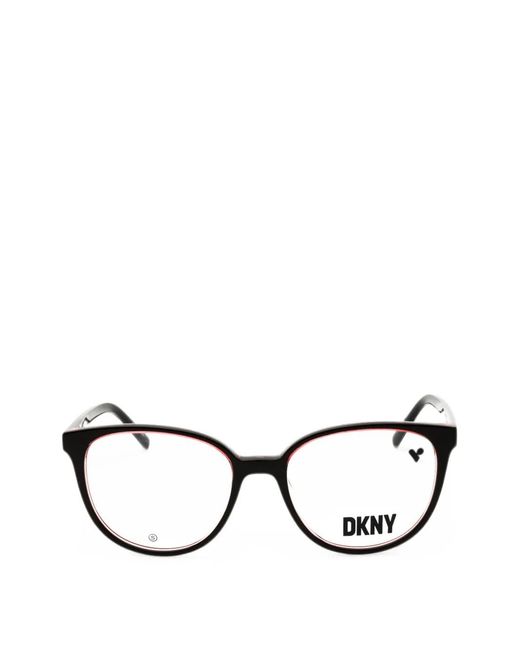 DKNY Black Round-Frame Glasses