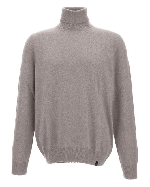 Fay Gray Turtleneck Wool Sweater for men