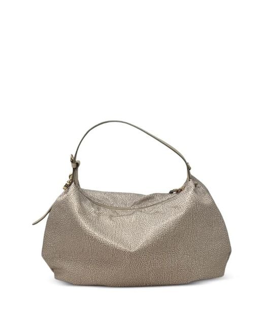Borbonese Metallic Medium Prive Shoulder Bag