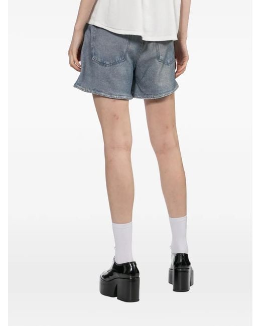 Rag & Bone Blue Short Miramar En Éponge