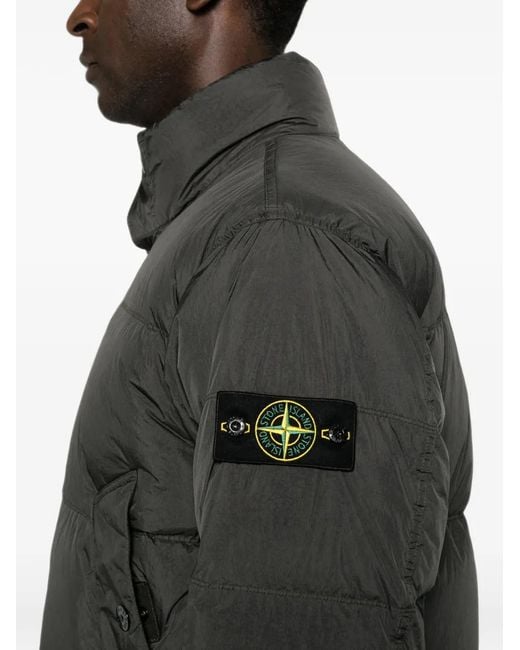 Stone Island Black Zip-Up Jacket for men