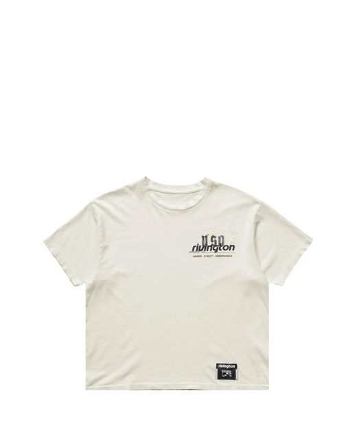 RRR123 White Graphic-Print T-Shirt for men