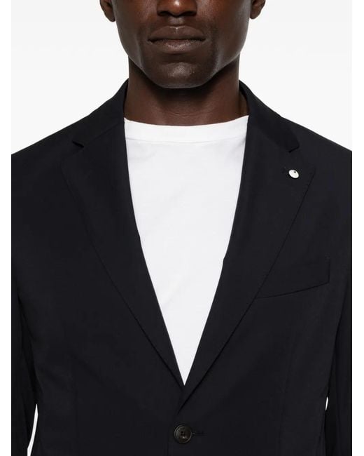 L.b.m. 1911 Blue Single-Breasted Notch-Lapel Suit for men