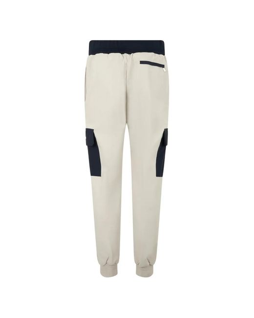Moorer White Drawstring Cargo Pants for men