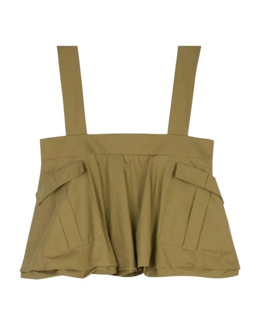 Tela Genny トップ Green