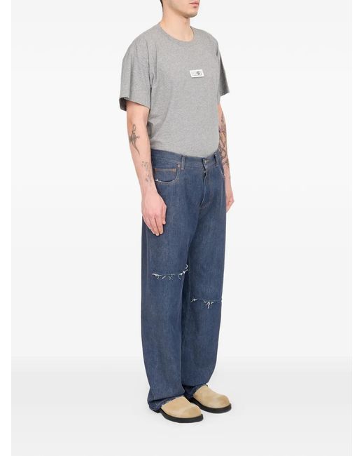 MM6 by Maison Margiela Blue Wide-Leg Jeans for men