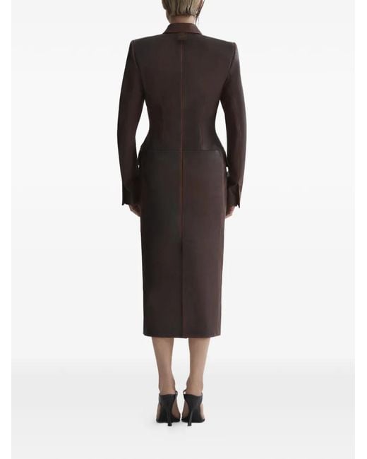 Mugler Black Double-Breasted Jacket Coat