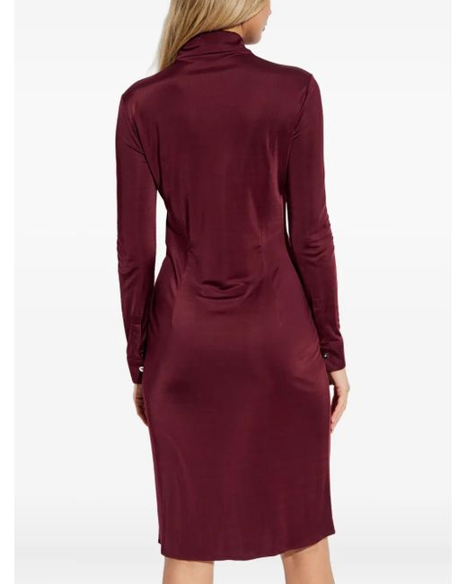 Versace Gathered-Detail Mini Dress