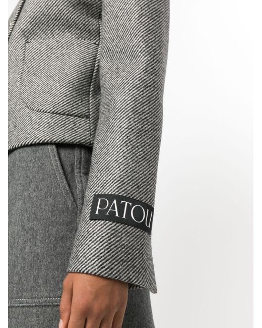 Giacca corta in lana di Patou in Gray