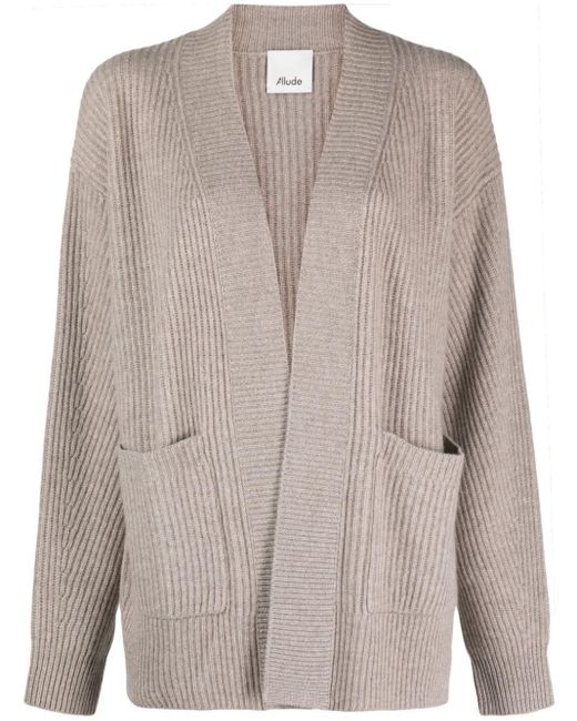 Allude Brown Melierter Cardigan