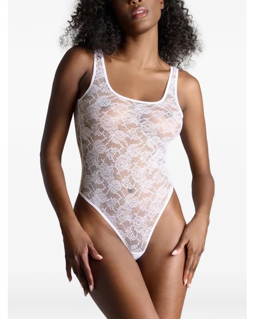 Maison Close White Flashback Backless Bodysuit