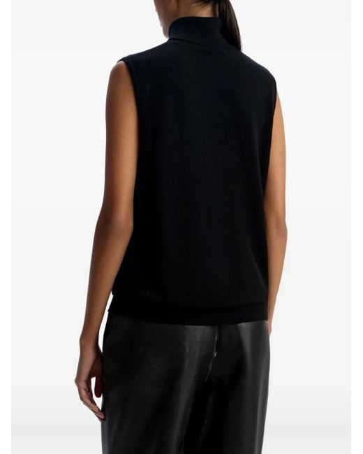Top Smanicato A Collo Alto di 12 STOREEZ in Black