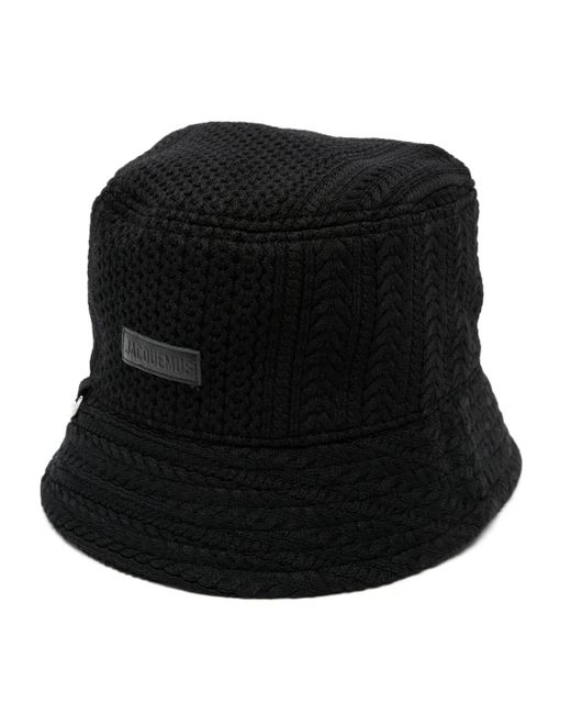 Jacquemus Black 'Le Bob Belo' Bucket Hat