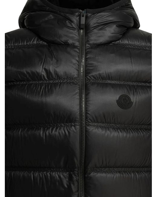 Moncler Black Quilted Hooded Gilet for men