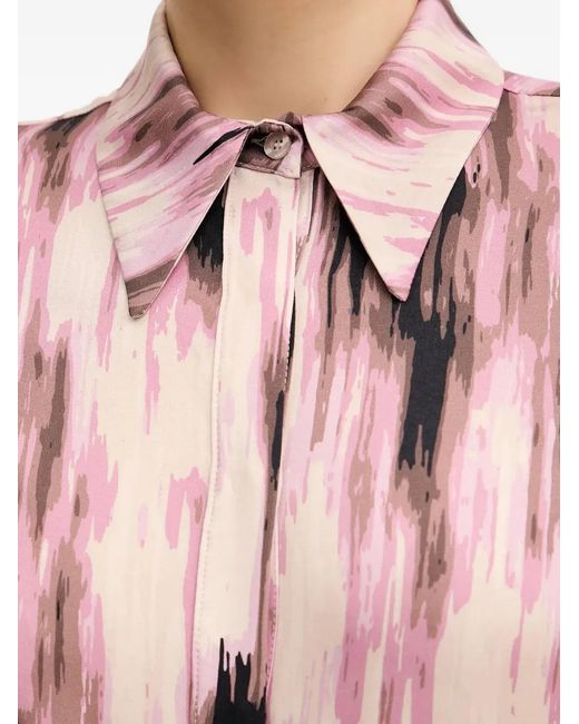 Silvian Heach Pink Button-Cuff Shirt