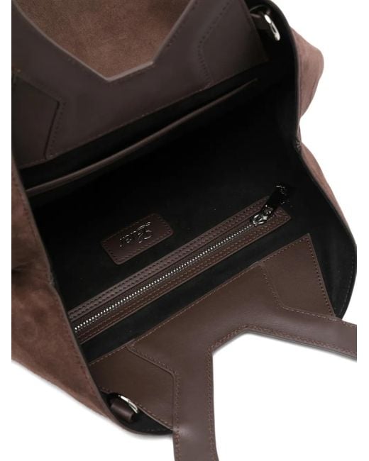 LUAR Brown Brooke Round-Handle Tote Bag