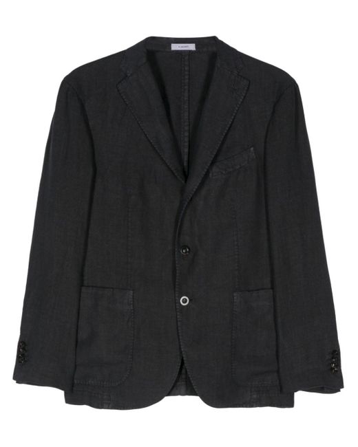 Boglioli Black K-jacket Single-breasted Blazer for men