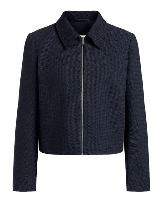 12 STOREEZ Blue Zip-Up Jacket