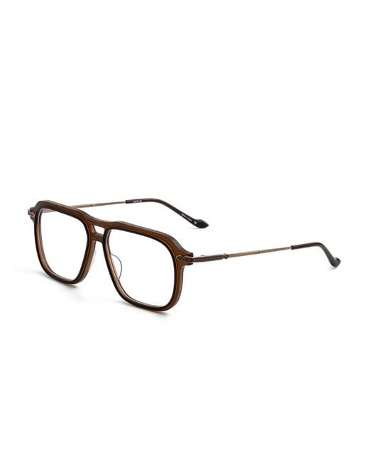 Matsuda Brown Square-Frame Glasses