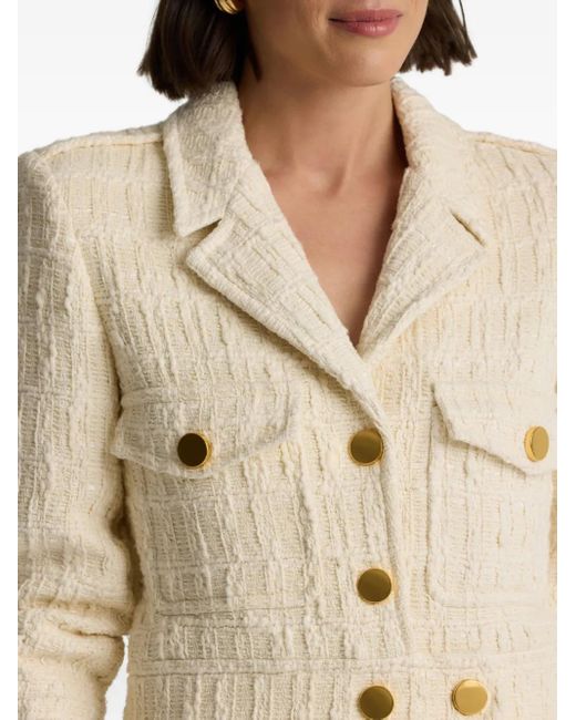 St. John White Avery Textured Jacket